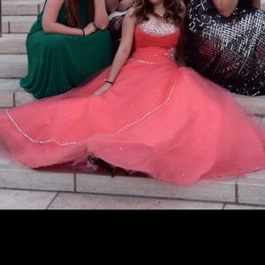 Pink Mori Lee Quinceanera Prom Ball Gown Dress